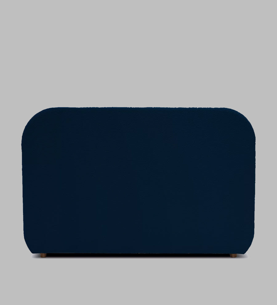 Nemo Boucle Upholstered King Size Bed In Classic Blue Colour - Febonic Living