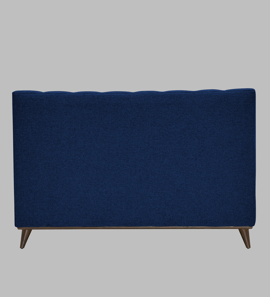 Jasmin Fabric Upholstered Queen Bed In Royal Blue Colour - Febonic Living