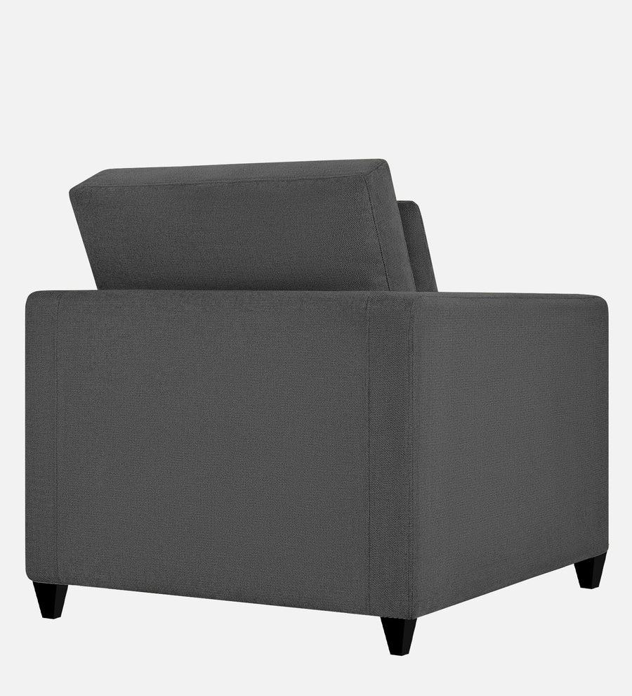 Kera Fabric 1 Seater Sofa In Charcoal Grey Colour - Febonic Living