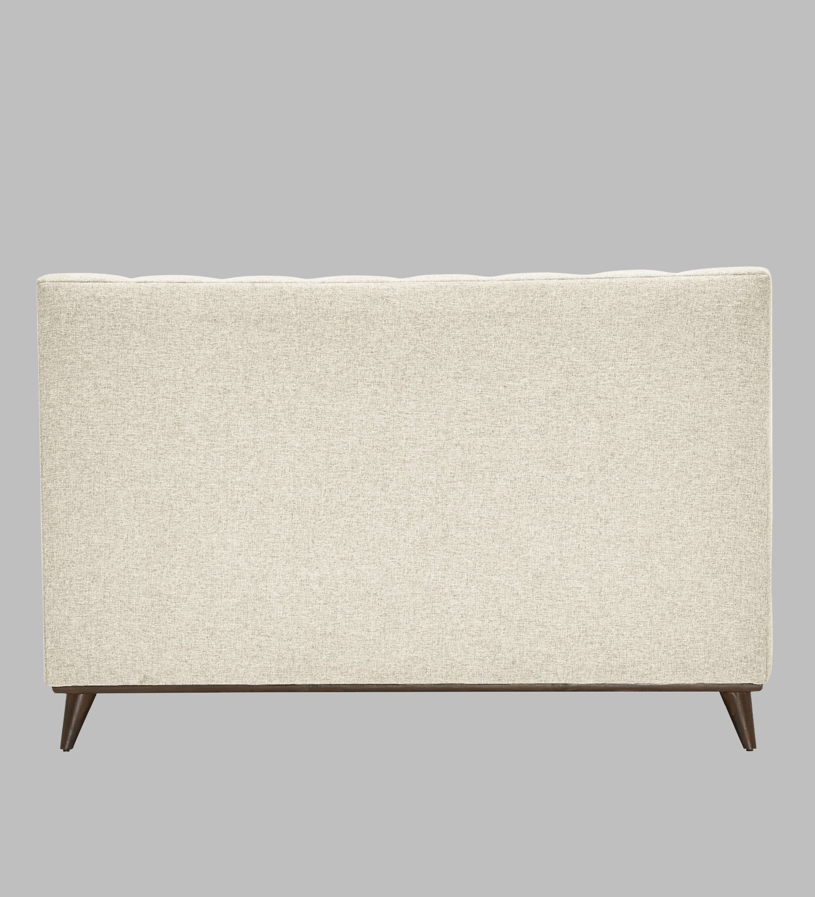 Jasmin Fabric Upholstered Queen Bed in Ivory Cream Colour - Febonic Living
