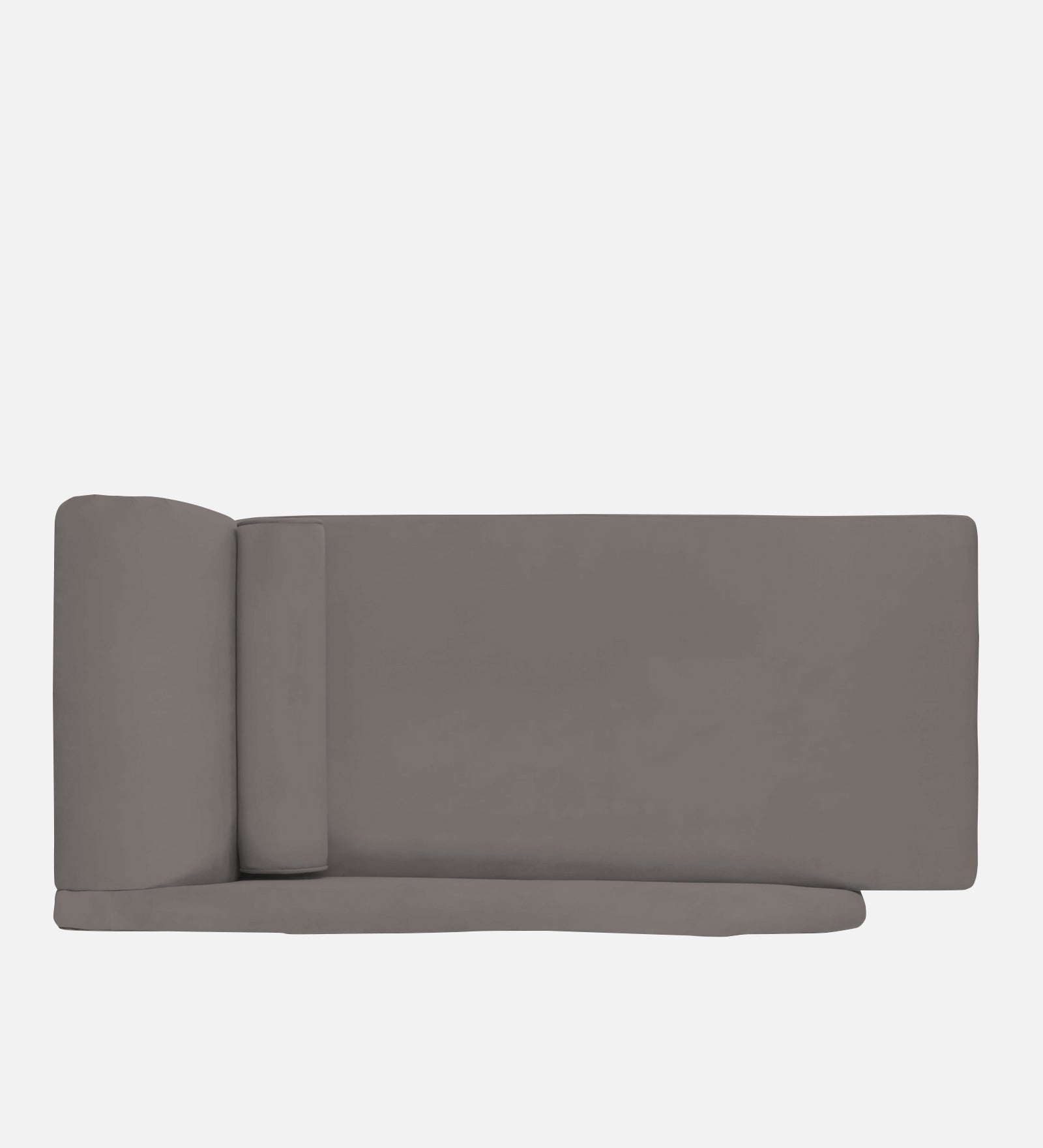 Rana Velvet RHS Chaise Lounger In Pearl grey Colour