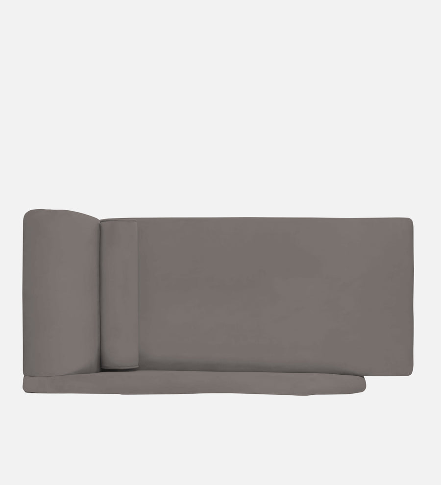 Rana Velvet Rhs Chaise Lounger In Pearl Grey Colour - Febonic Living