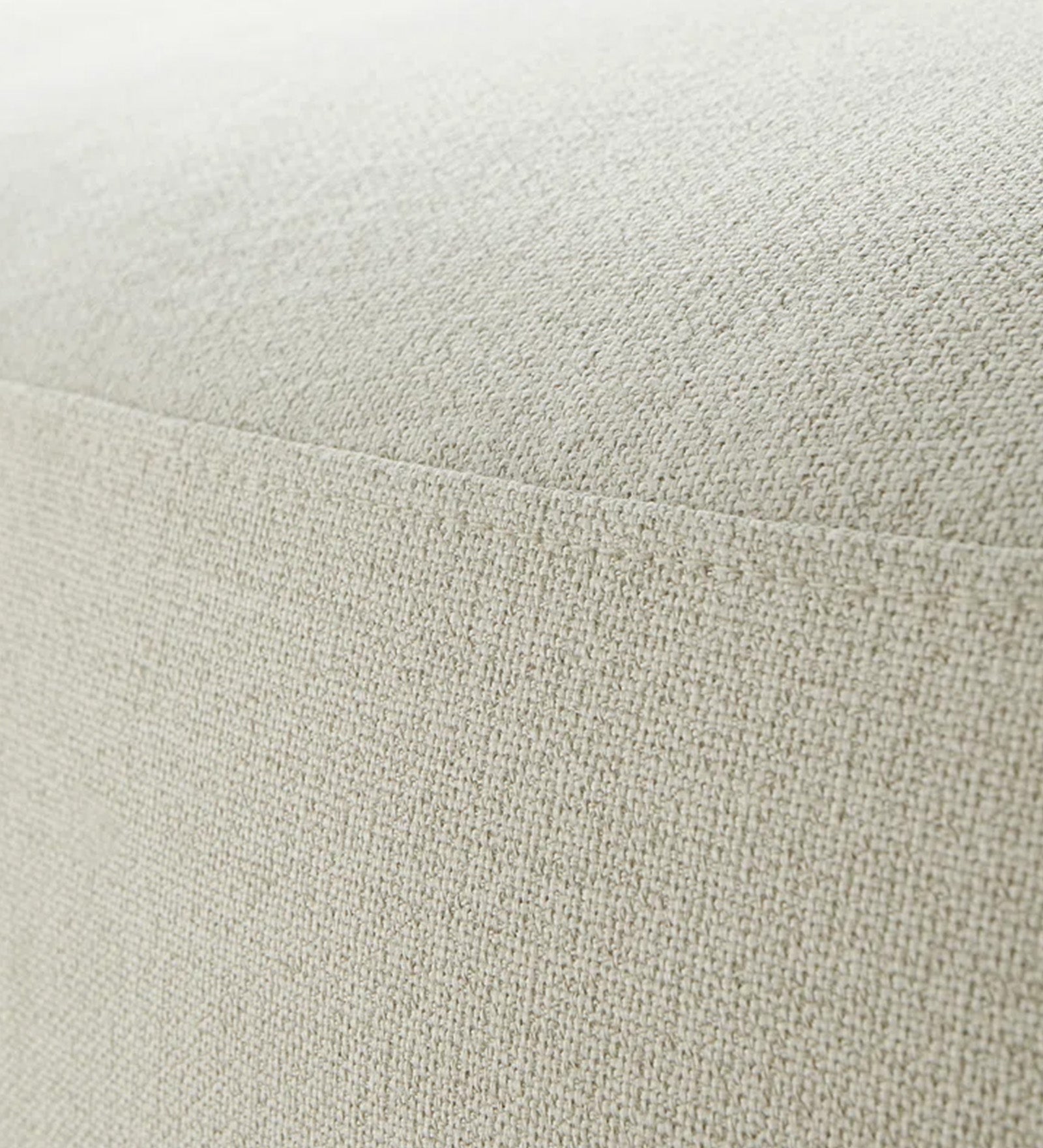 Nona Fabric Pouffe In Ivory Cream Colour