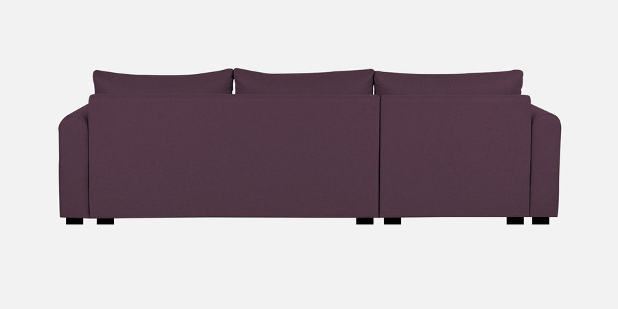 Sigma Fabric Rhs Sectional Sofa 3 Lounger In Greek Purple Colour - Febonic Living