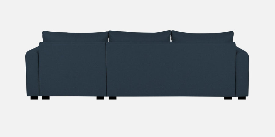 Sigma Fabric Lhs Sectional Sofa 3 Lounger In Denim Blue Colour - Febonic Living