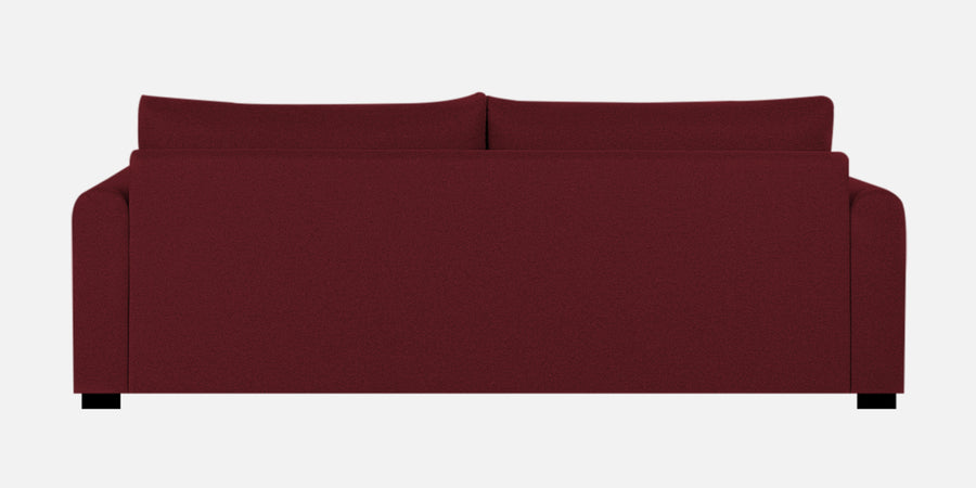 Sigma Fabric 3 Seater Sofa In Blood Maroon Colour - Febonic Living