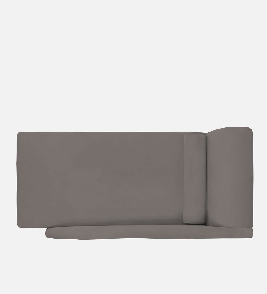 Rana Velvet Lhs Chaise Lounger In Pearl Grey Colour - Febonic Living
