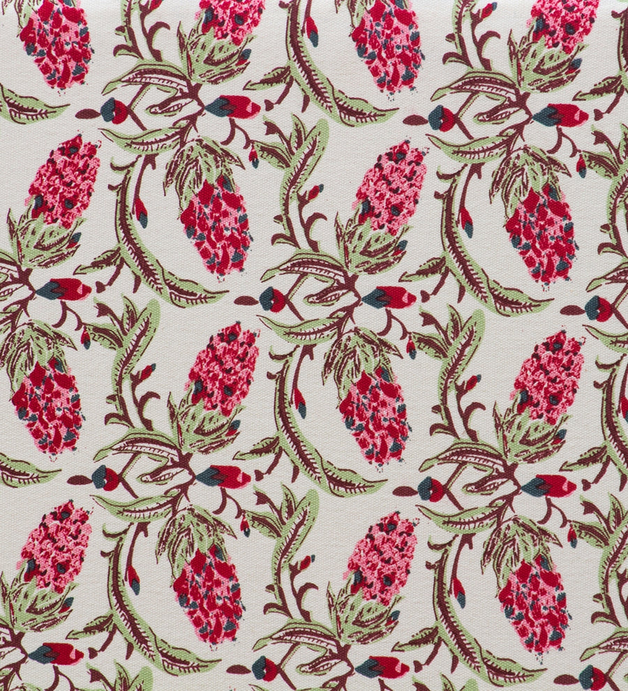 Moly Floral Print Fabric Accent Chair In Multi Colour 2 - Febonic Living