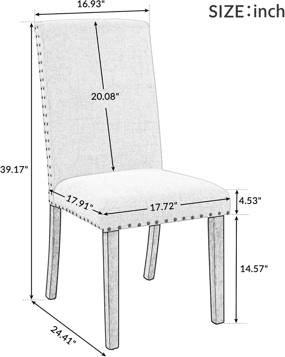 Coaster Fabric Dining Chair In Ivory Cream Colour