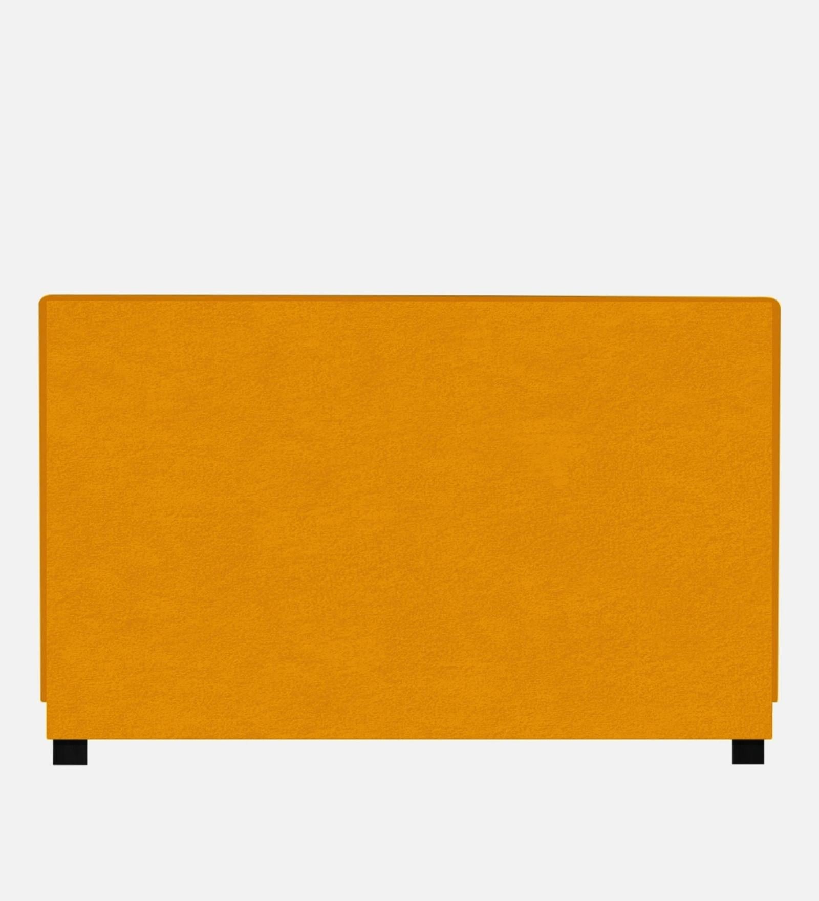 Asyra Fabric King Size Bed in Turmeric Yellow Colour With Storage