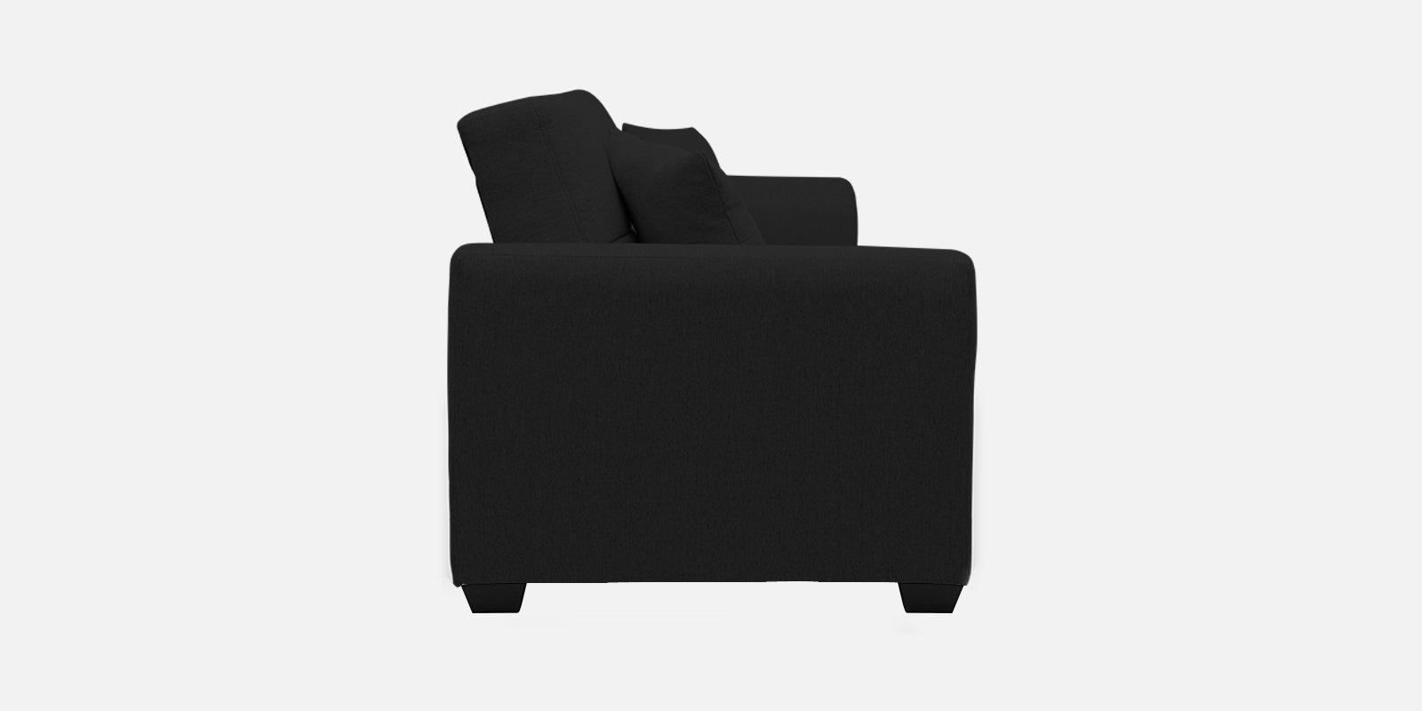 Bony Fabric 3 Seater Convertable Sofa Cum Bed In Heather Black Colour