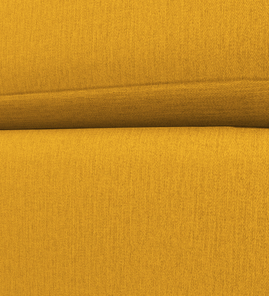 Penny Fabric Ottoman In Bold Yellow Colour With Storage - Febonic Living