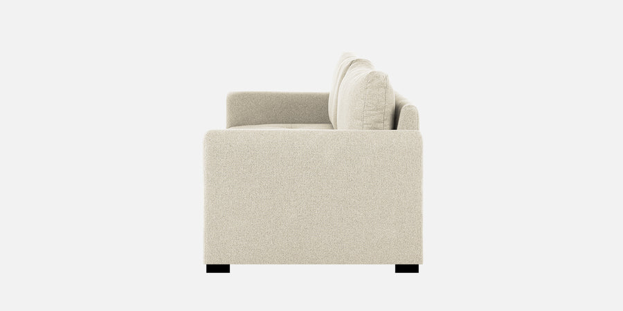 Sigma Fabric 3 Seater Pull Out Sofa Cum Bed In Ivory Cream Colour - Febonic Living