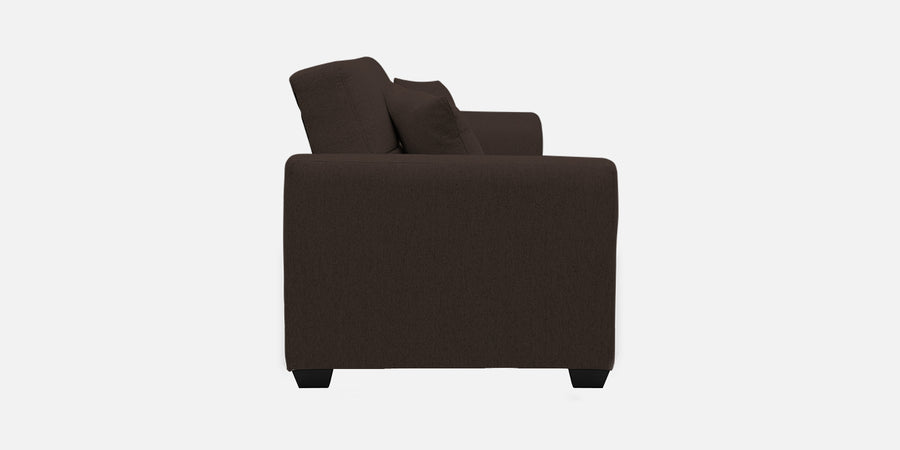 Bony Fabric 3 Seater Convertible Sofa Cum Bed In Coco Brown Colour - Febonic Living