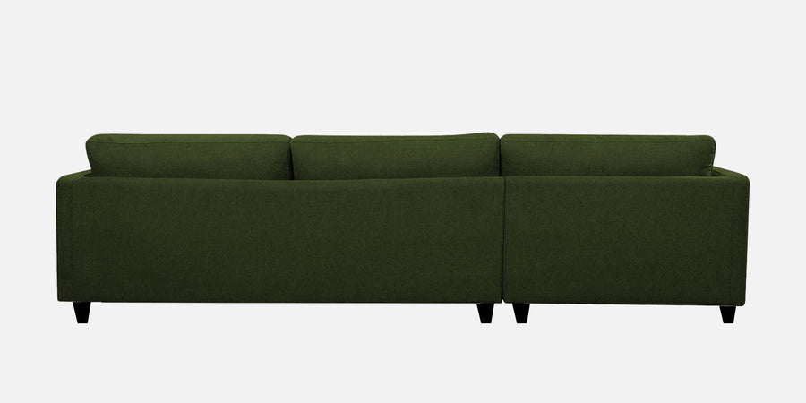 Kera Fabric Lhs Sectional Sofa 3 Lounger In Olive Green Colour - Febonic Living