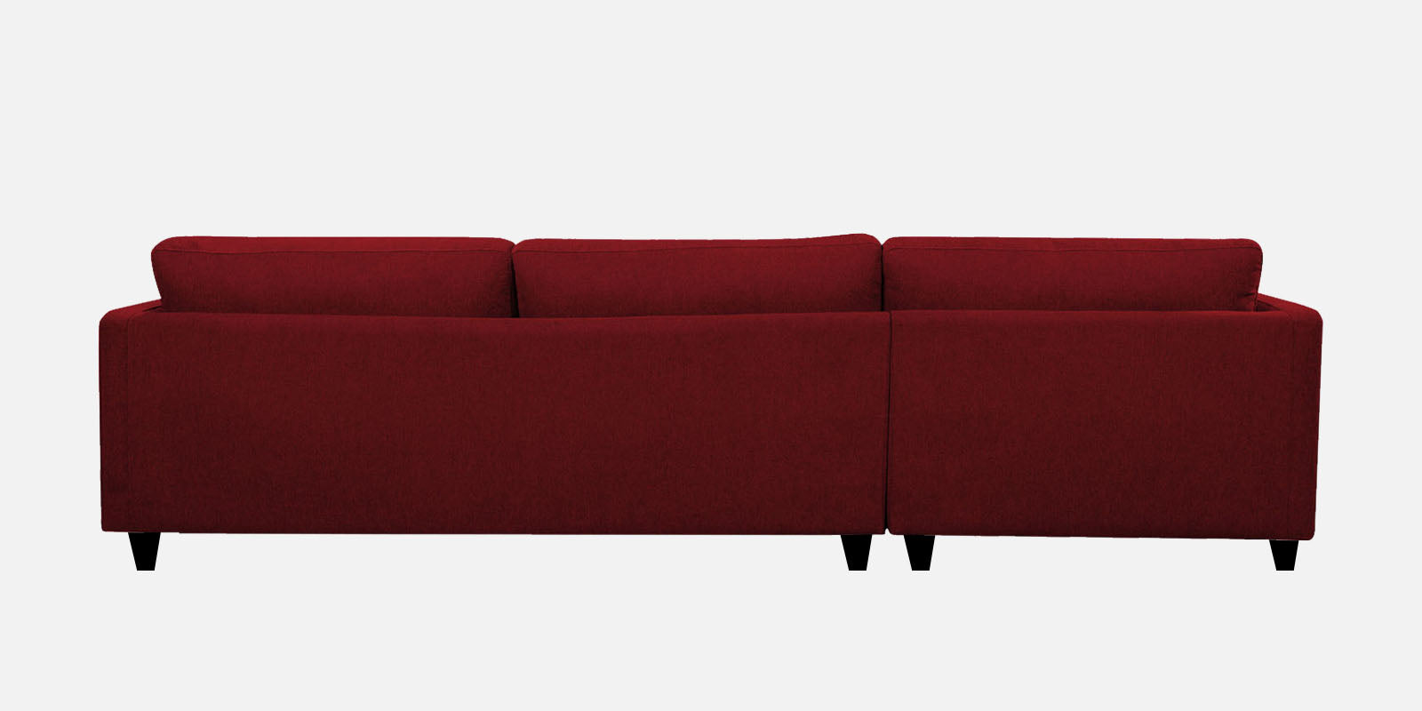 Kera Fabric LHS Sectional Sofa (3+Lounger) In Blood Maroon Colour