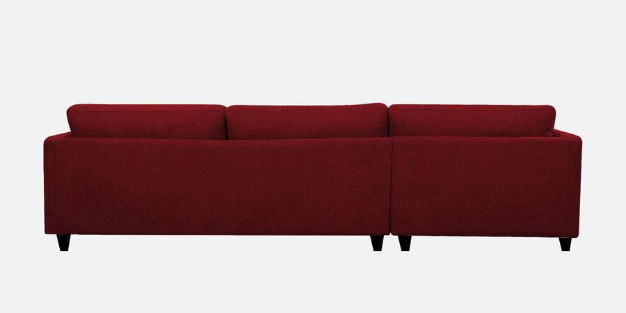 Kera Fabric Lhs Sectional Sofa 3 Lounger In Blood Maroon Colour - Febonic Living