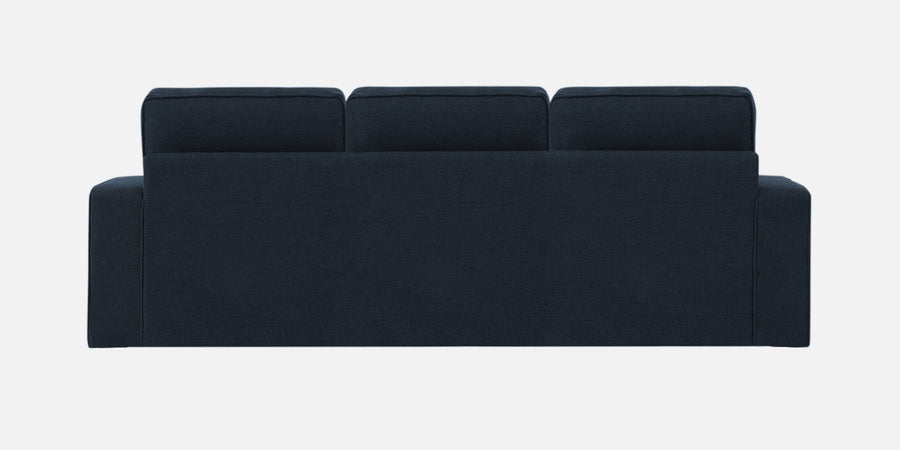 Kara Fabric 3 Seater Pull Out Sofa Cum Bed In Denim Blue Colour - Febonic Living