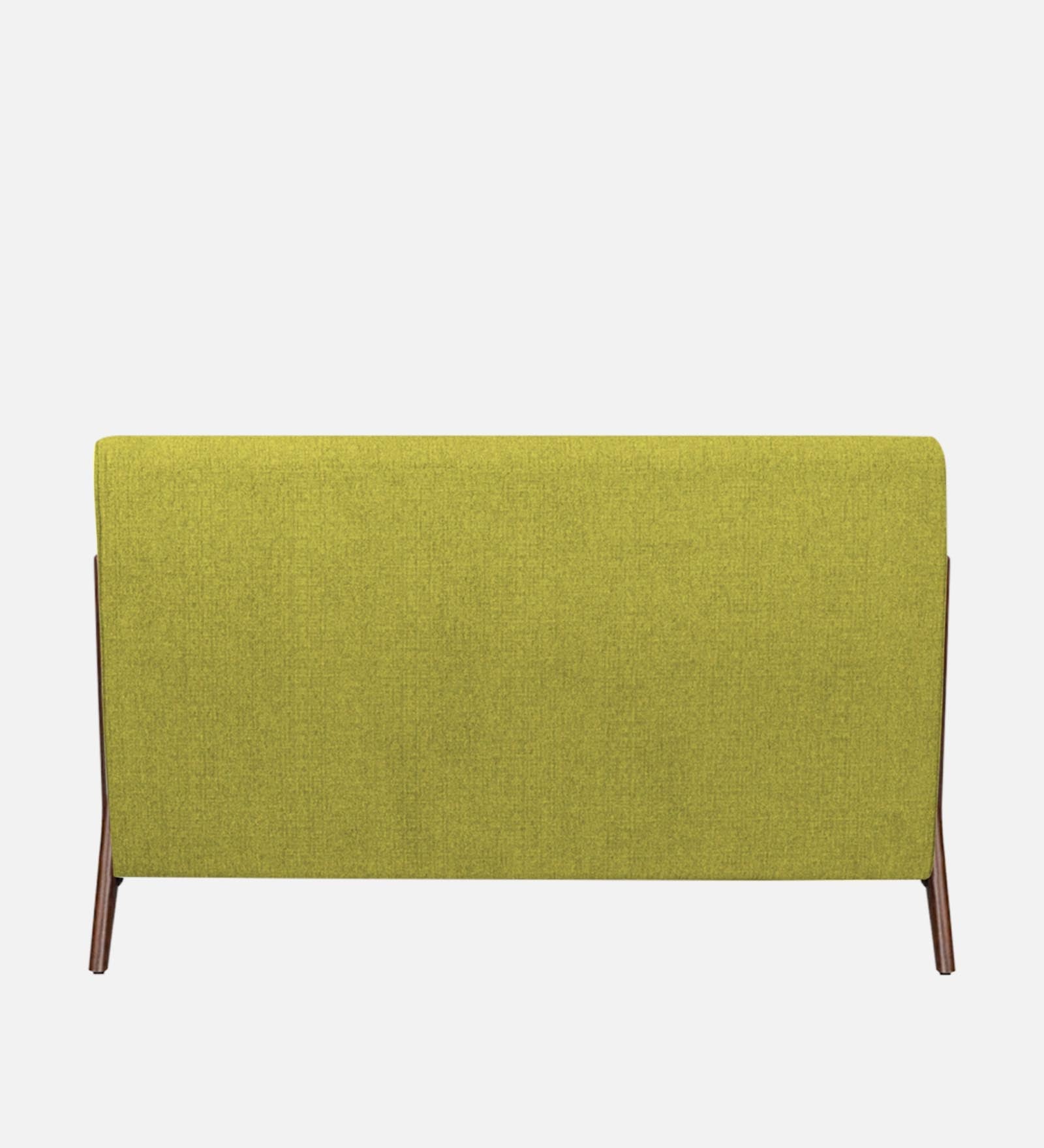 Catla Fabric Queen Size Bed In Parrot Green Colour