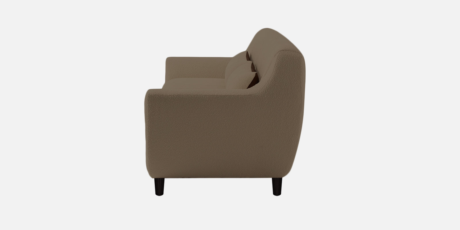 Nesco Fur Fabric 3 Seater Sofa in Caro Beige Colour