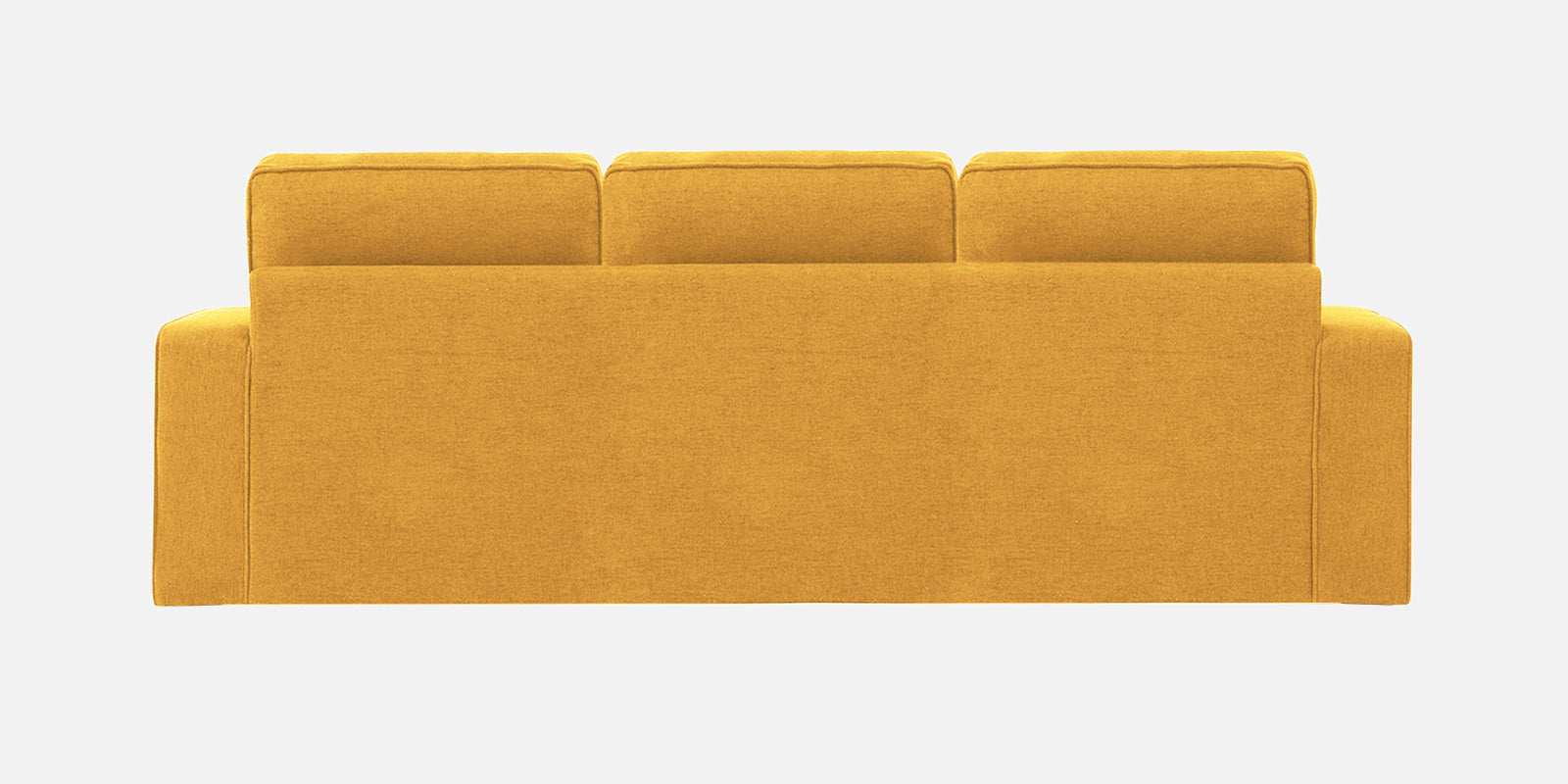 Kara Fabric 3 Seater Pull Out Sofa Cum Bed in Bold Yellow Colour