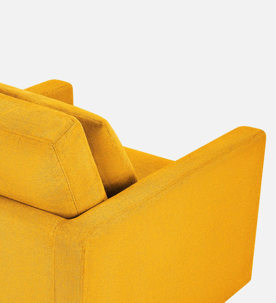Kera Fabric 1 Seater Sofa In Bold Yellow Colour - Febonic Living