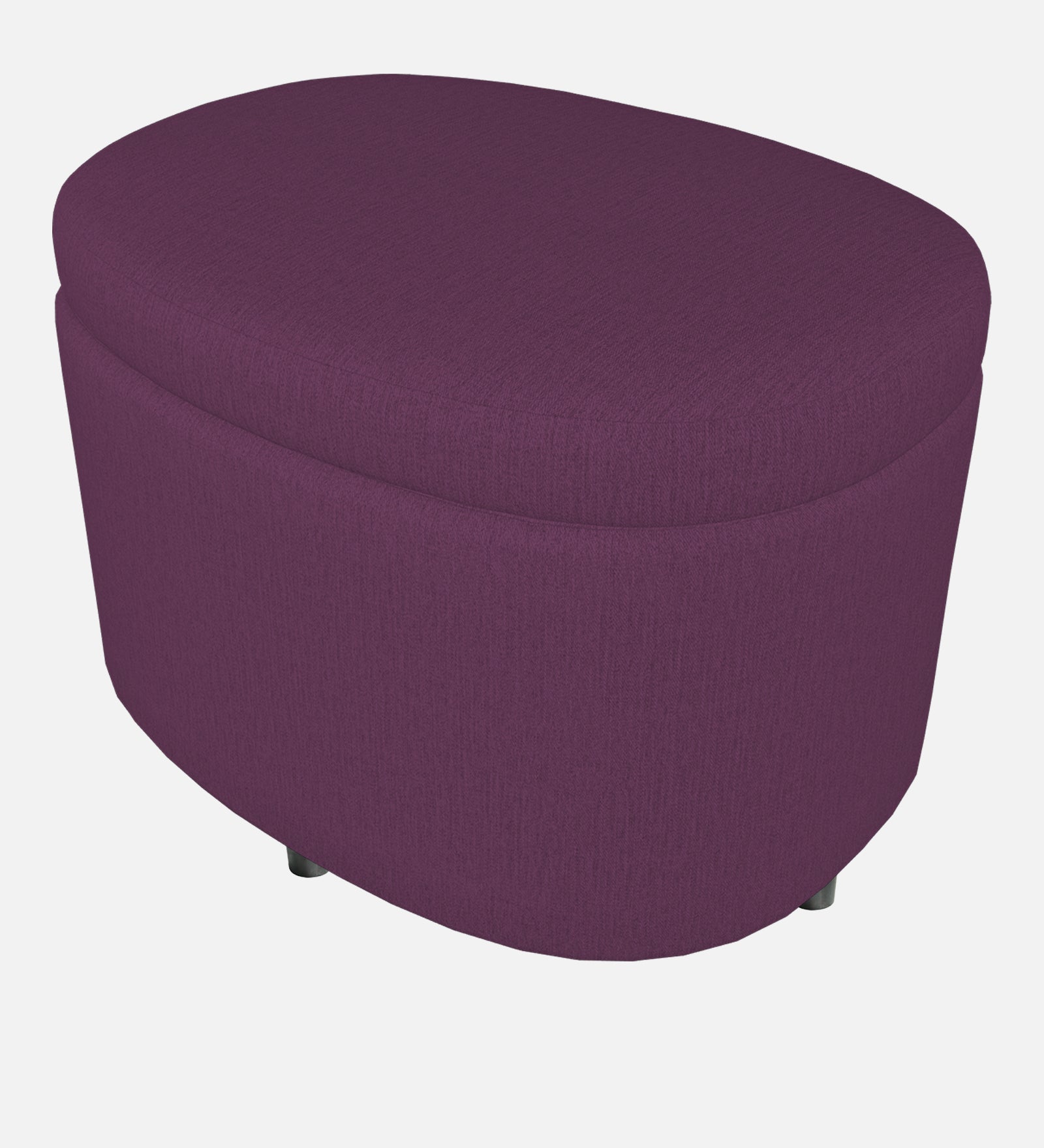 Ruggy Fabric Storage Ottoman in Greek Purple Colour