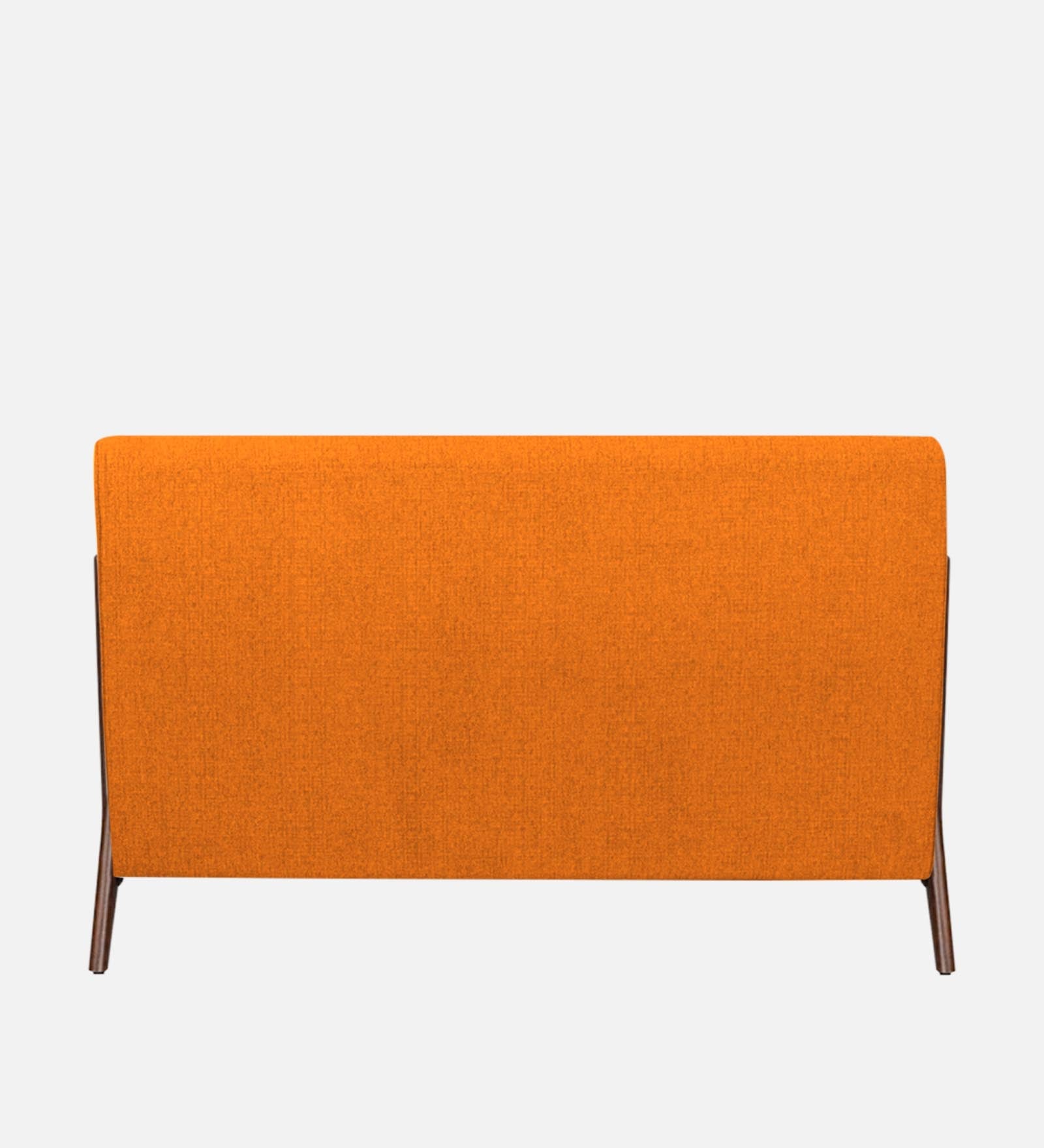 Catla Fabric King Size Bed In Vivid Orange Colour