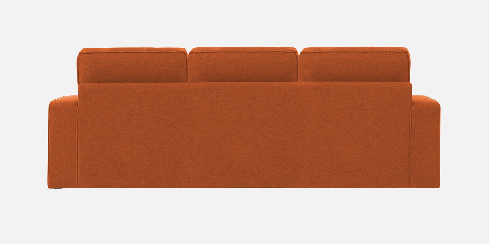 Kara Fabric 3 Seater Pull Out Sofa Cum Bed in Vivid Orange Colour