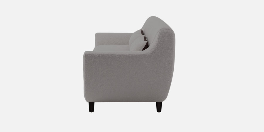 Nesco Boucle Fabric 3 Seater Sofa In Sweden Grey Colour - Febonic Living