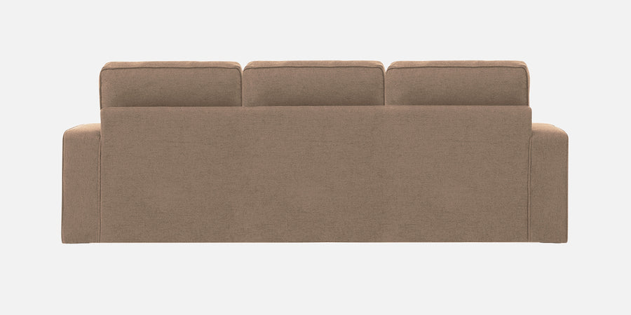 Kara Fabric 3 Seater Pull Out Sofa Cum Bed In Cookie Beige Colour - Febonic Living