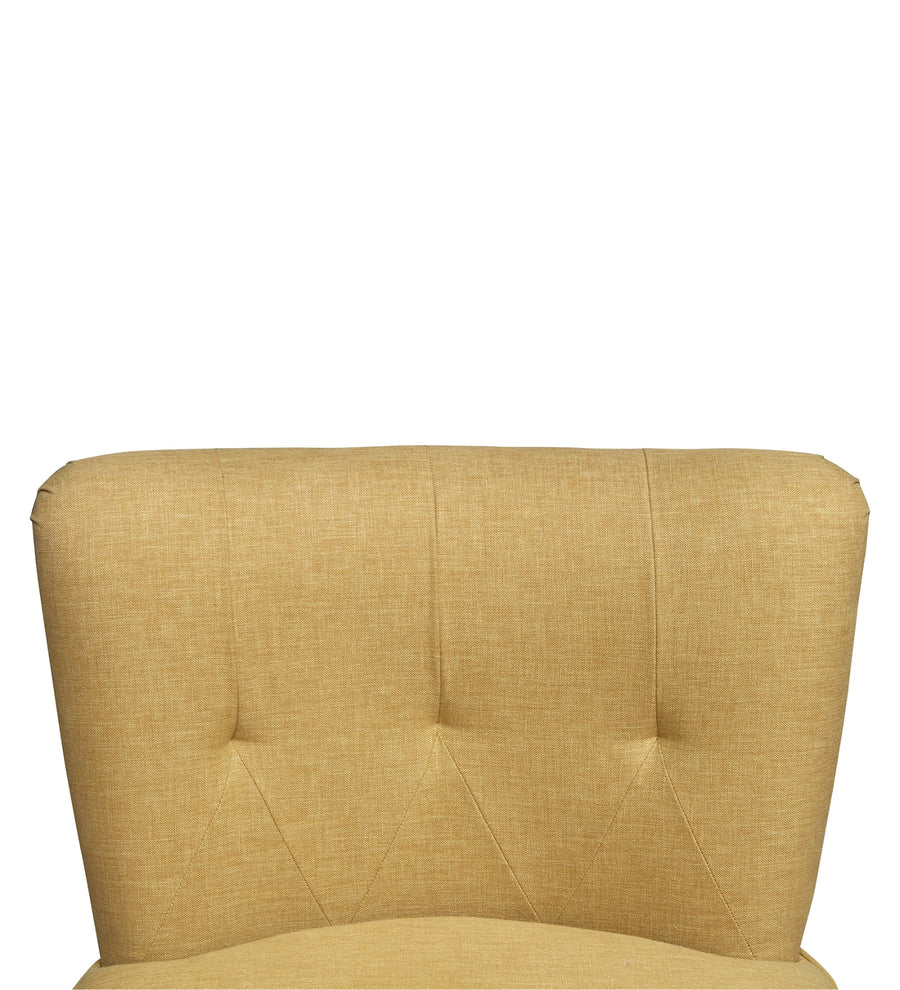 Lola Fabric Slipper Chair In Bold Yellow Colour - Febonic Living