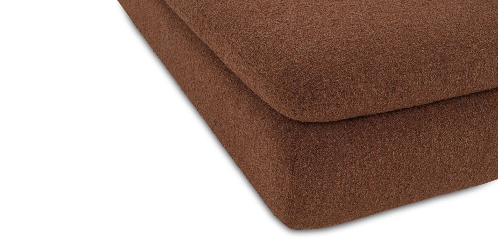 Soren Fur Fabric 3 Seater Sofa In Bringo Brown Colour