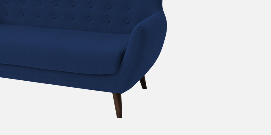 Goofy Fabric 3 Seater Sofa In Royal Blue Colour - Febonic Living