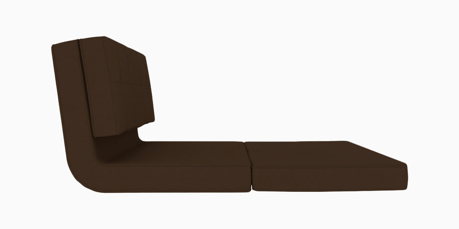 Cora Fabric 2 Seater Foldable Sofa Cum Bed In Chocolate Brown Colour - Febonic Living