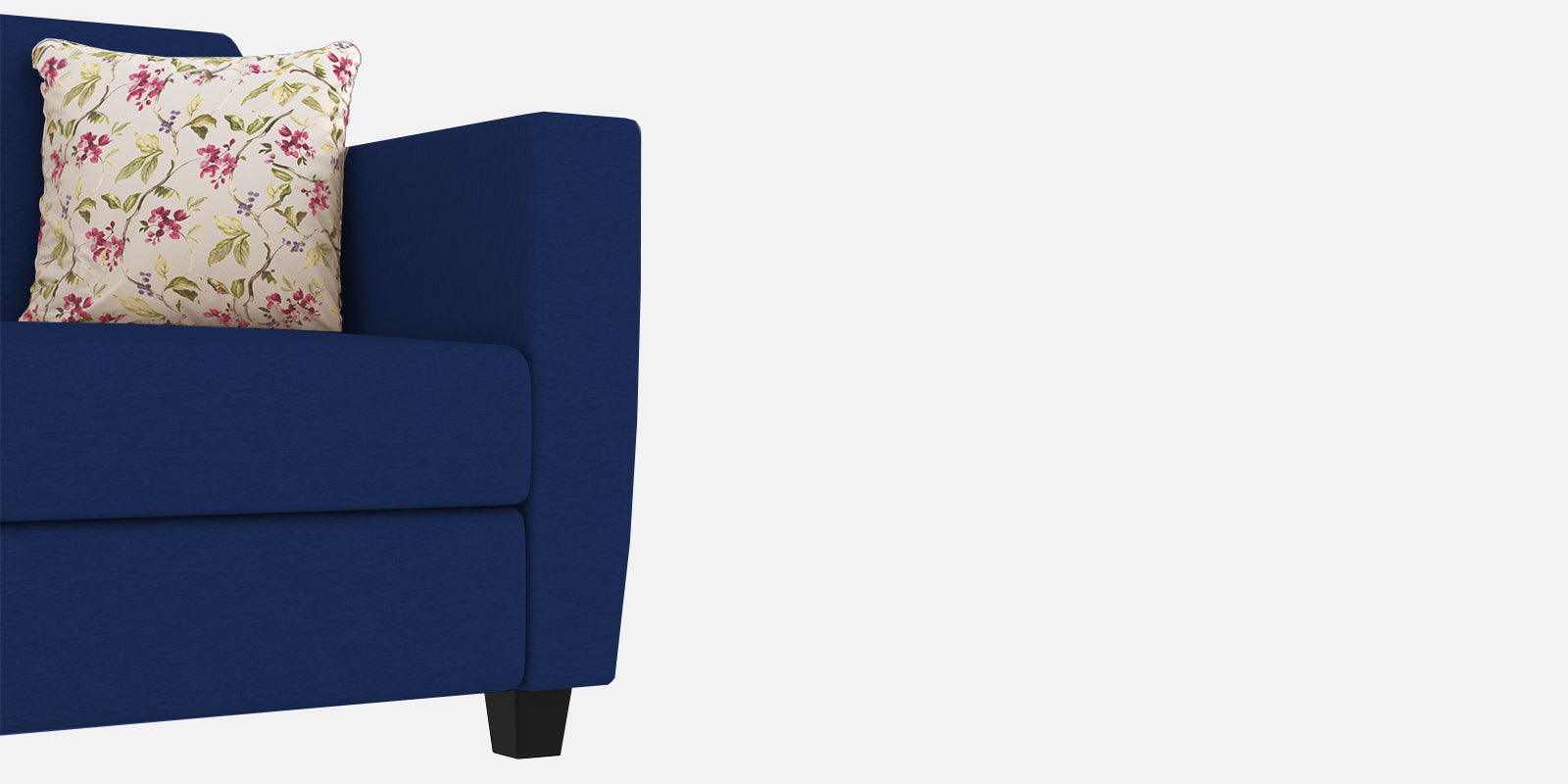 Gozi Fabric 2 Seater Sofa In Royal Blue Colour