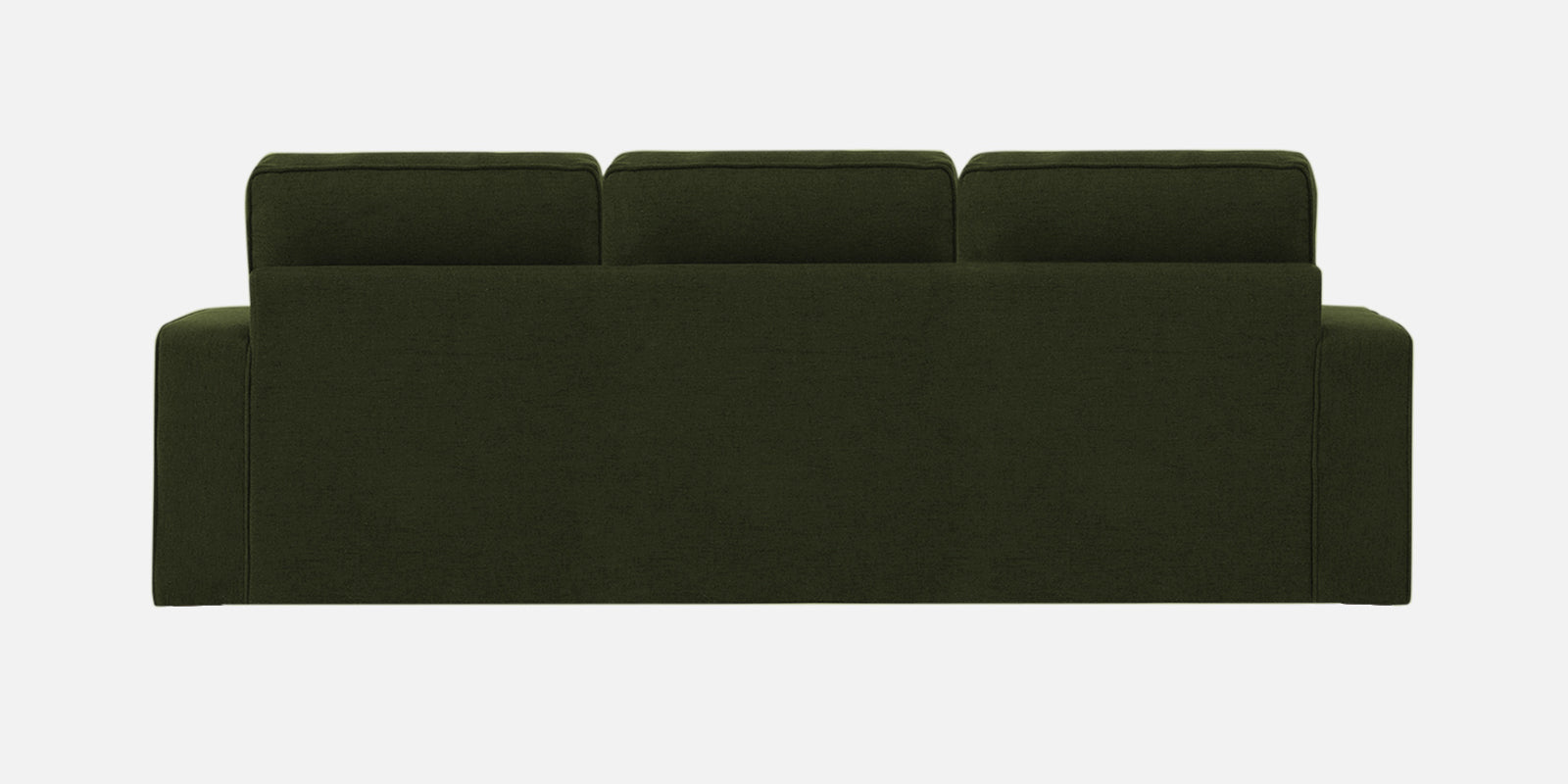 Kara Fabric 3 Seater Pull Out Sofa Cum Bed in Olive Green Colour