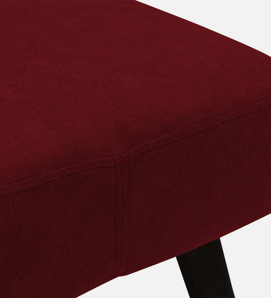 Luke Fabric Foot Stool In Blood Maroon Colour - Febonic Living