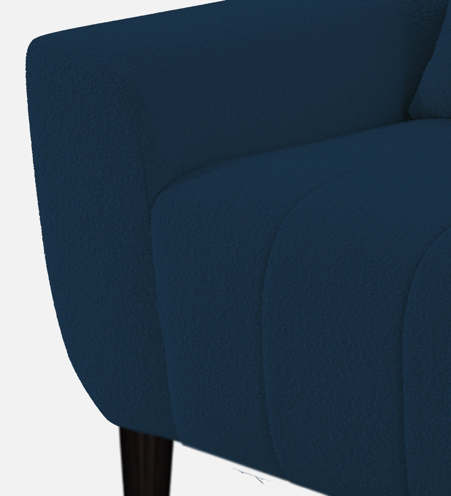 Nesco Boucle Fabric 1 Seater Sofa In Denim Blue Colour - Febonic Living