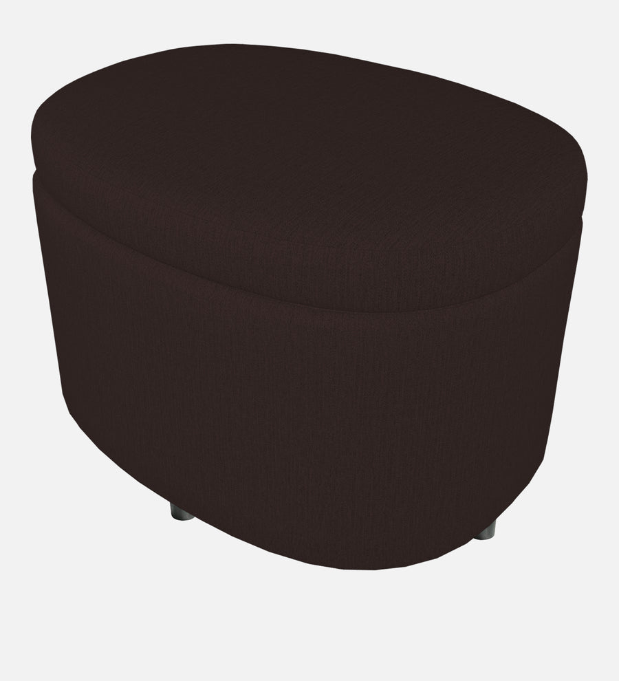Ruggy Fabric Ottoman In Cara Brown Colour With Storage - Febonic Living