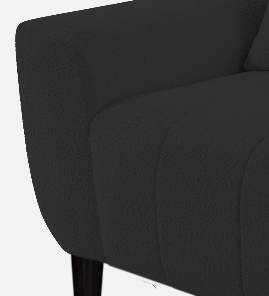 Nesco Boucle Fabric 1 Seater Sofa In Cloud Grey Colour - Febonic Living