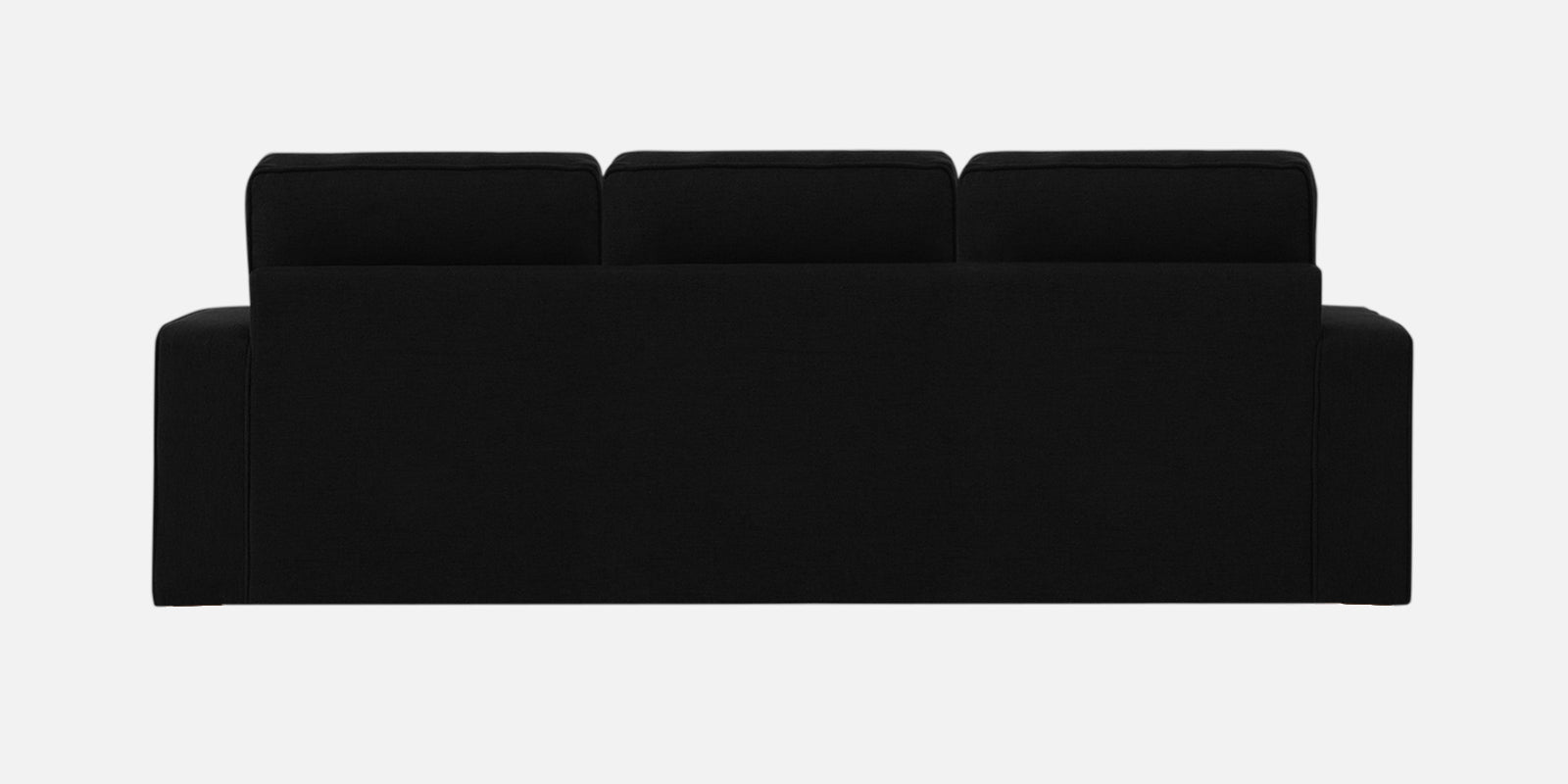 Kara Fabric 3 Seater Pull Out Sofa Cum Bed in Zed Black Colour