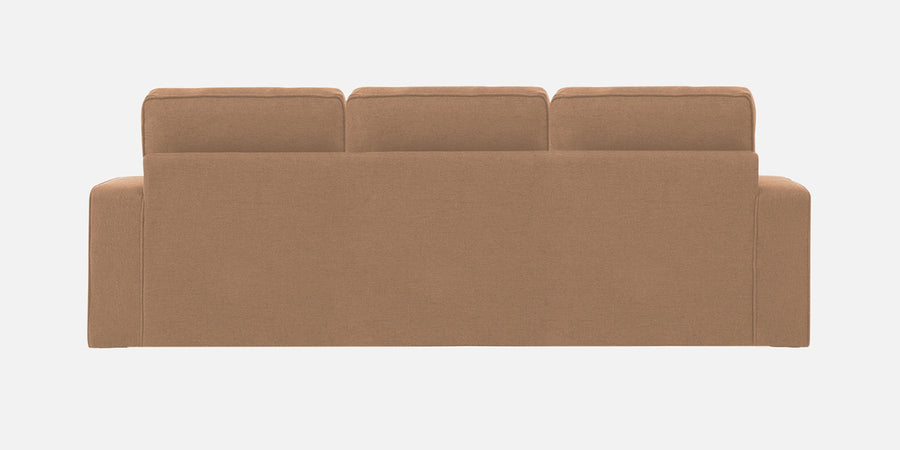 Kara Fabric 3 Seater Pull Out Sofa Cum Bed In Cosmic Beige Colour - Febonic Living