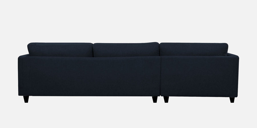 Kera Fabric Lhs Sectional Sofa 3 Lounger In Denim Blue Colour - Febonic Living