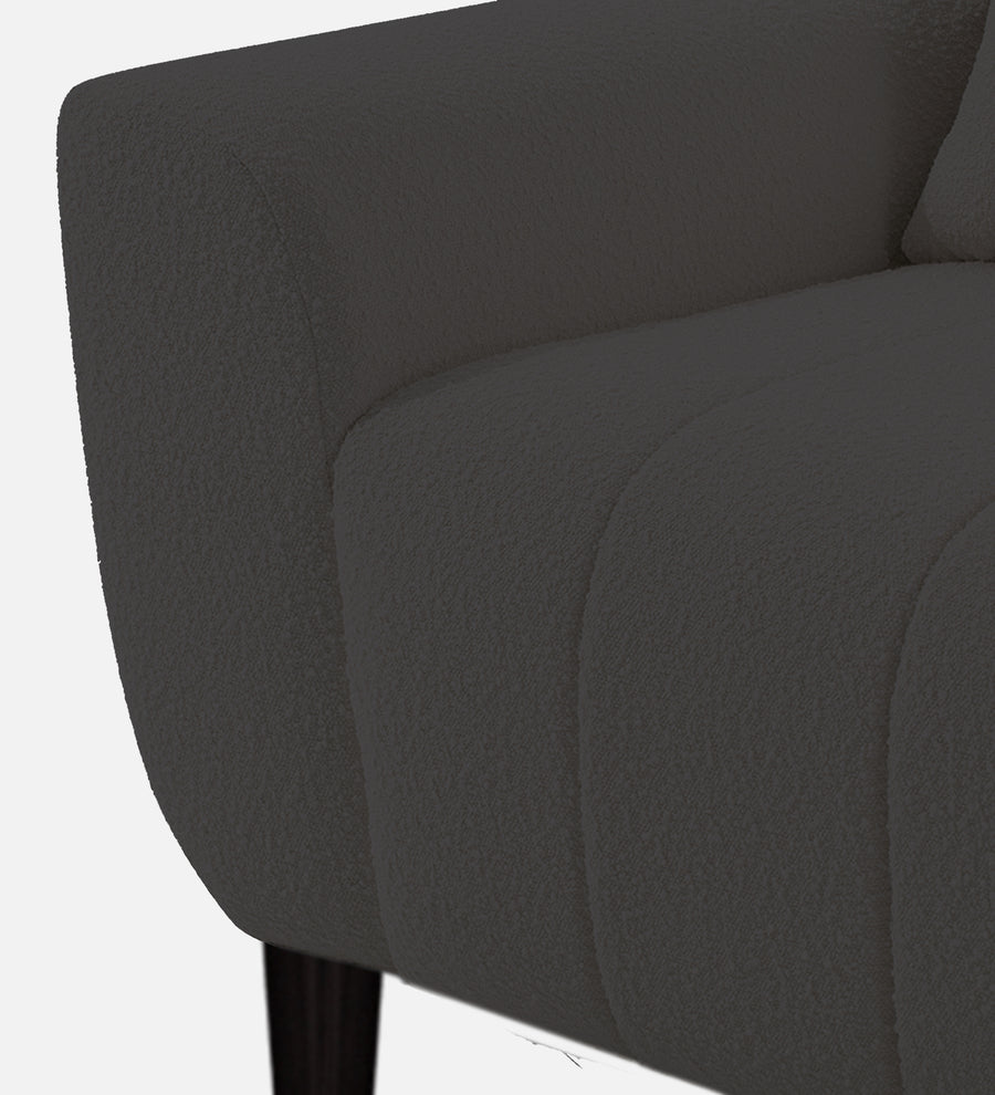 Nesco Boucle Fabric 1 Seater Sofa In Avio Grey Colour - Febonic Living