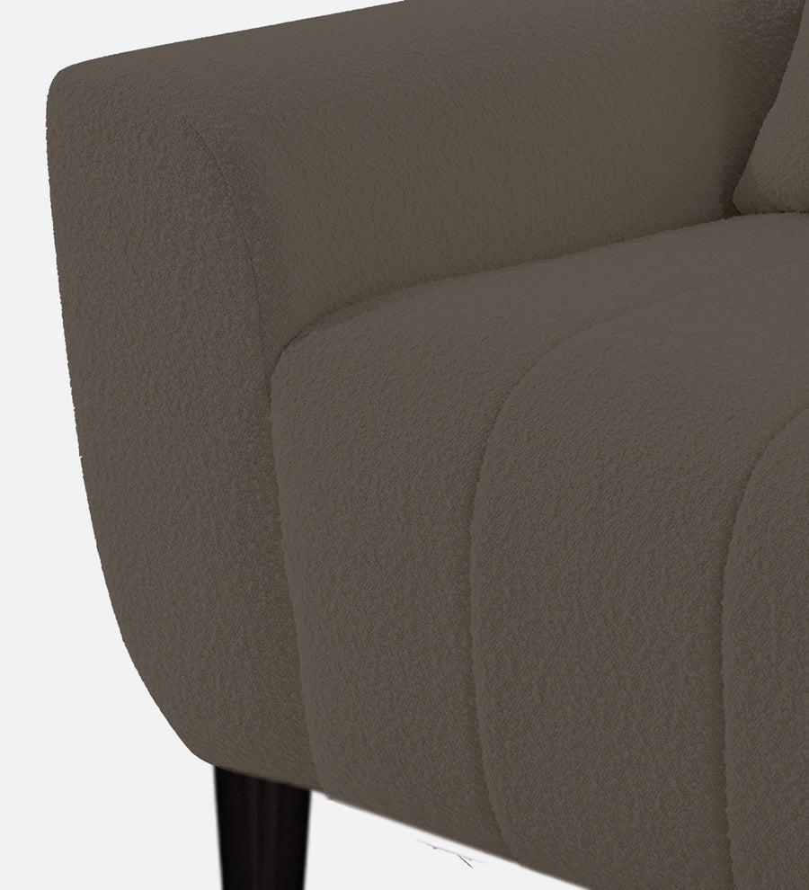 Nesco Boucle Fabric 1 Seater Sofa In Niya Beige Colour - Febonic Living