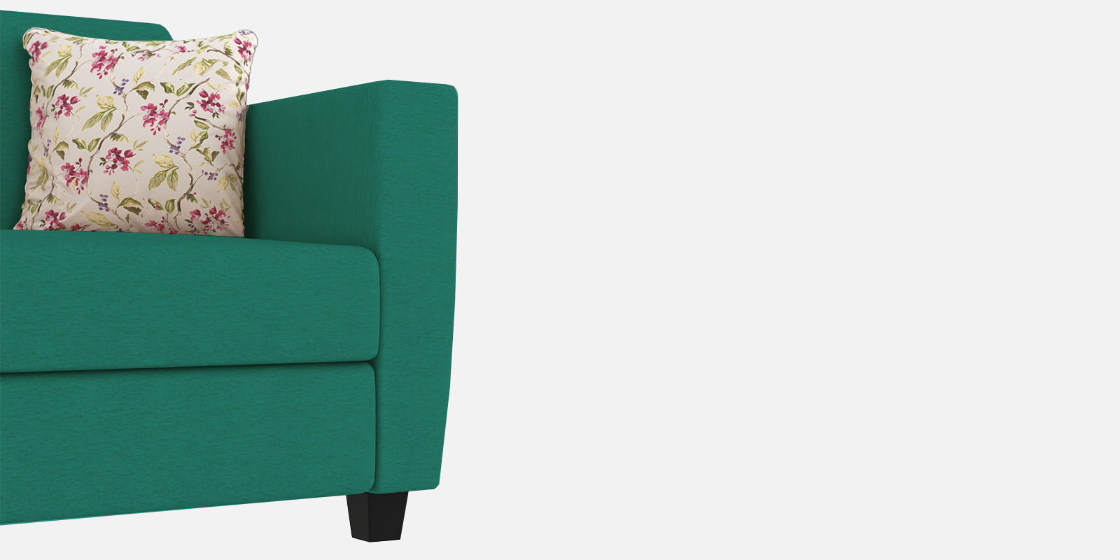 Gozi Fabric 3 Seater Sofa In Sea Green Colour