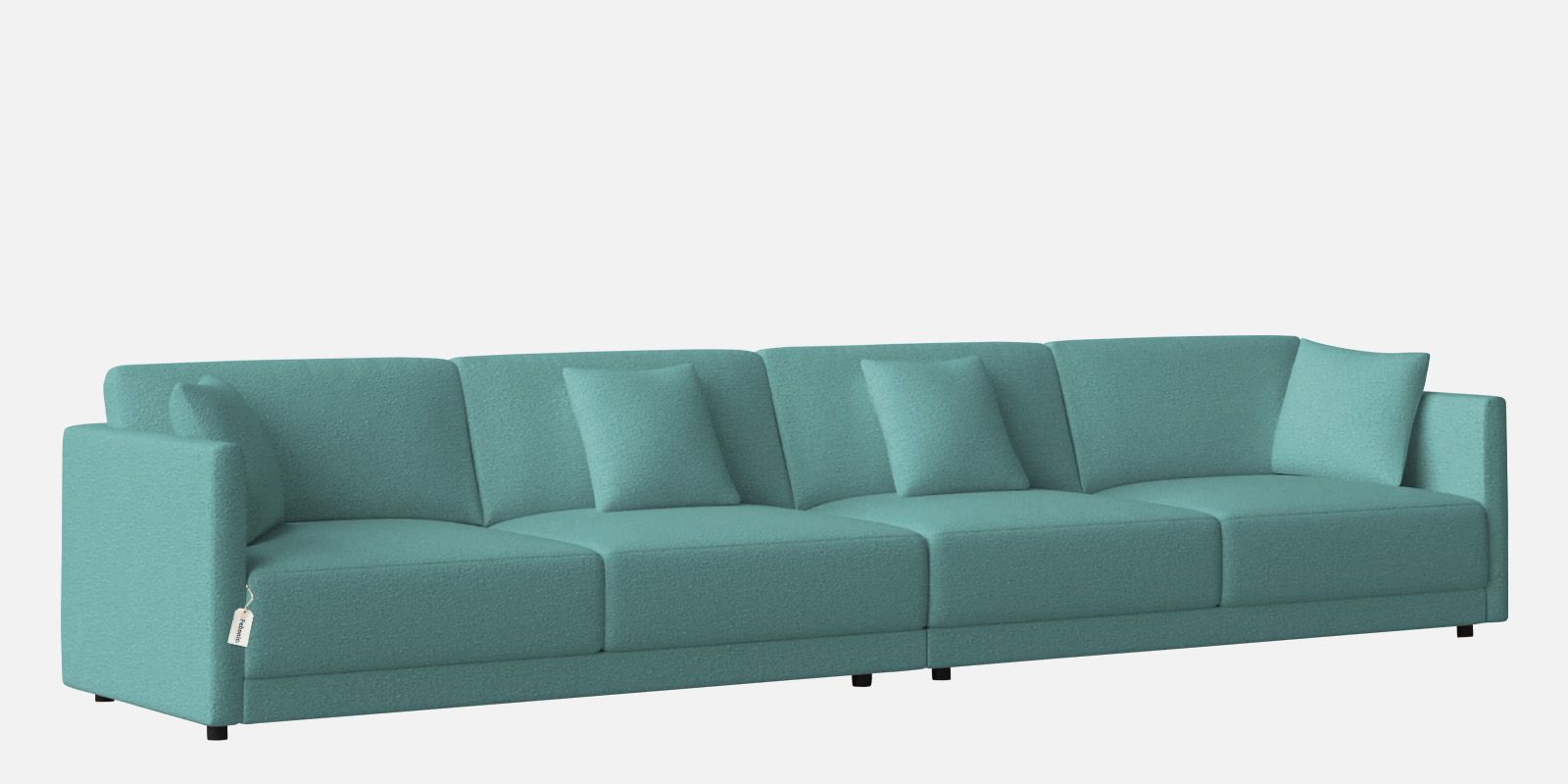 Casso Velvet 4 Seater Sofa in Barmunda Aqua Colour