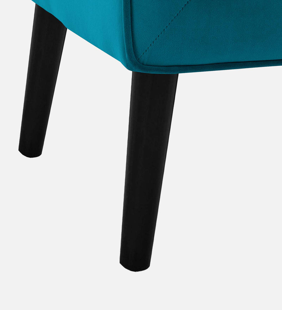 Ame Velvet Arm Chair In Aqua Blue Colour - Febonic Living