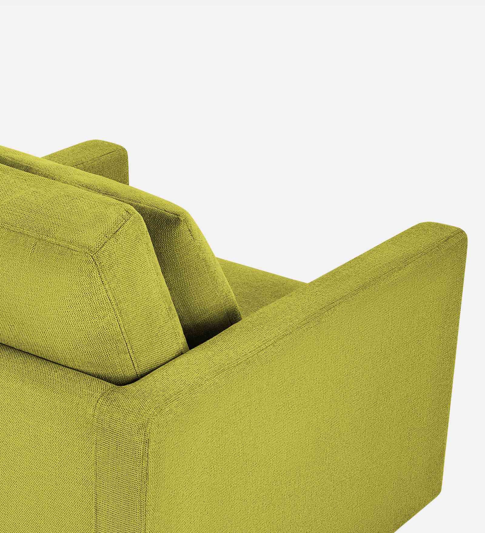 Kera Fabric 1 Seater Sofa in Parrot Green Colour